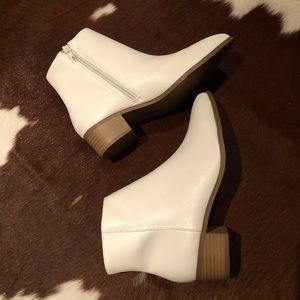White Heel Boots